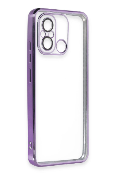 Newface Xiaomi Redmi 12C Kılıf Razer Lensli Silikon - Mor resmi