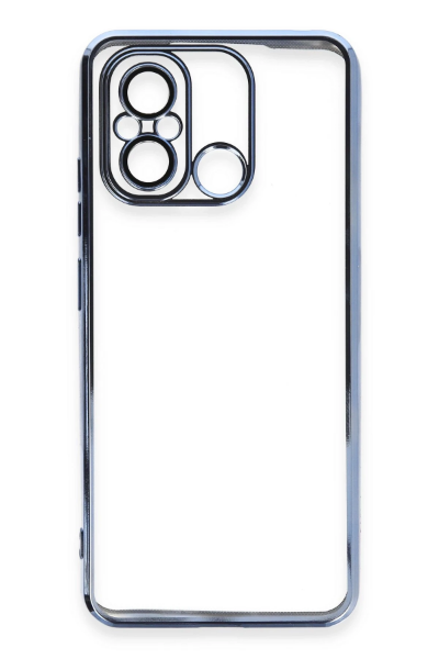 Newface Xiaomi Redmi 12C Kılıf Razer Lensli Silikon - Açık Mavi resmi