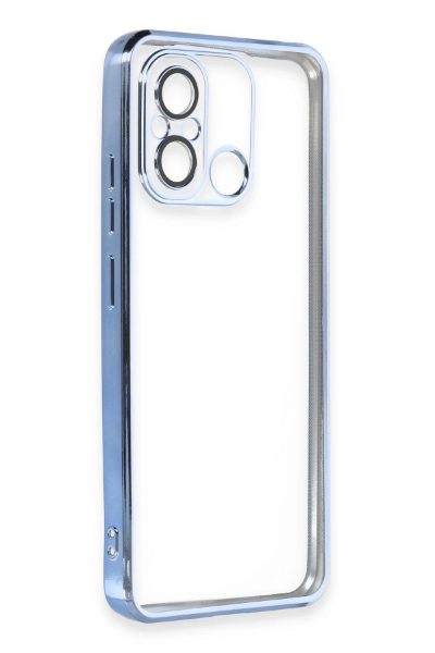 Newface Xiaomi Redmi 12C Kılıf Razer Lensli Silikon - Açık Mavi resmi