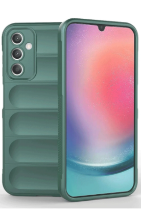 Newface Samsung A36 Kılıf Optimum Silikon - Koyu Yeşil resmi