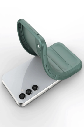 Newface Samsung A56 Kılıf Optimum Silikon - Koyu Yeşil resmi