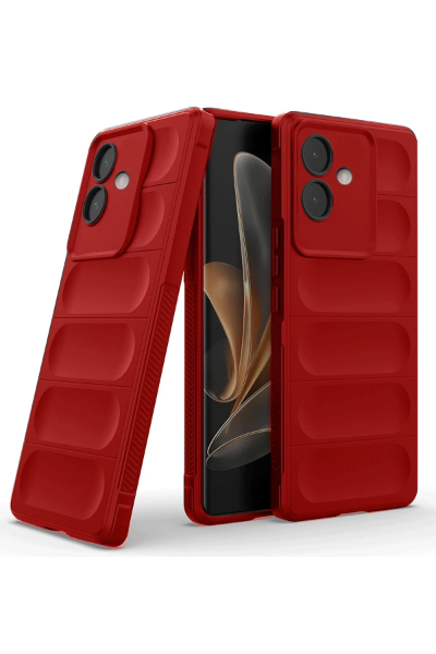 Newface Oppo A3 Kılıf Optimum Silikon - Kırmızı resmi