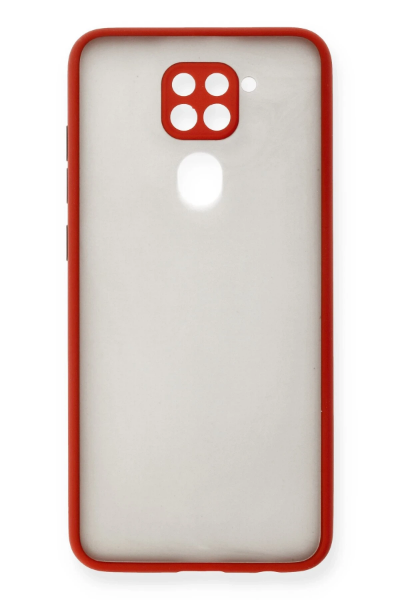 Newface Xiaomi Redmi Note 9 Kılıf Montreal Silikon Kapak - Kırmızı resmi