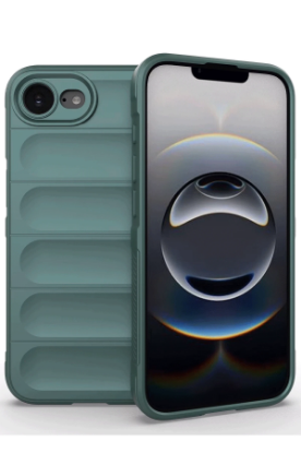 Newface iPhone 16E Kılıf Optimum Silikon - Koyu Yeşil resmi