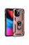 Newface iPhone 13 Pro Max Kılıf Sofya Yüzüklü Silikon Kapak - Rose resmi