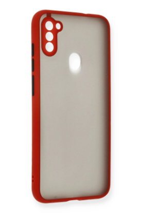 Newface Samsung Galaxy A11 Kılıf Montreal Silikon Kapak - Kırmızı resmi