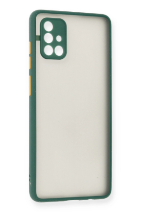 Newface Samsung Galaxy A71 Kılıf Montreal Silikon Kapak - Yeşil resmi