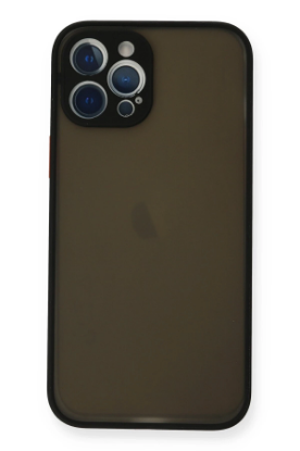 Newface iPhone 12 Pro Kılıf Montreal Silikon Kapak - Siyah resmi