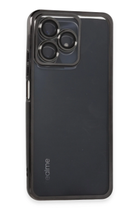 Newface Realme C53 Kılıf Razer Lensli Silikon - Siyah resmi