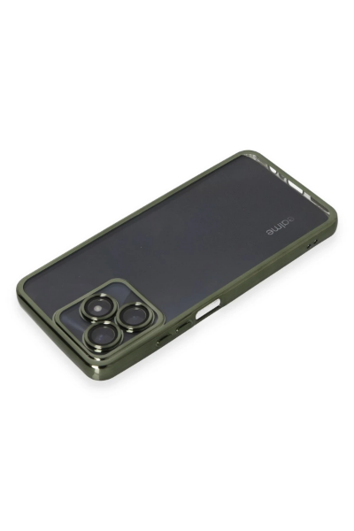 Newface Realme C53 Kılıf Razer Lensli Silikon - Yeşil resmi
