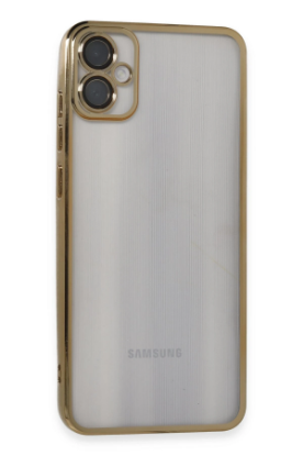 Newface Samsung Galaxy A05 Kılıf Razer Lensli Silikon - Gold resmi