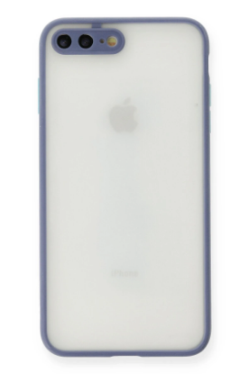 Newface iPhone 7 Plus Kılıf Montreal Silikon Kapak - Gri resmi