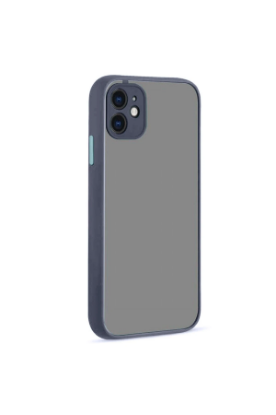 Newface iPhone 12 Kılıf Montreal Silikon Kapak - Gri resmi
