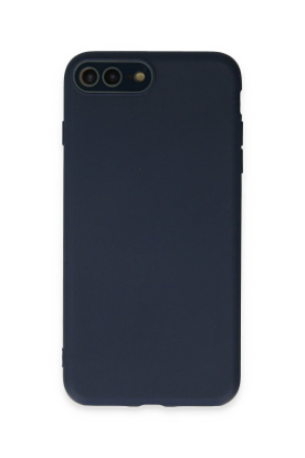 Newface iPhone 7 Plus Kılıf Lansman Glass Kapak - Lacivert resmi