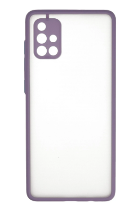 Newface Samsung Galaxy A71 Kılıf Montreal Silikon Kapak - Mor resmi