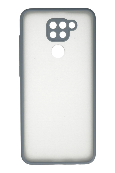 Newface Xiaomi Redmi Note 9 Kılıf Montreal Silikon Kapak - Gri resmi