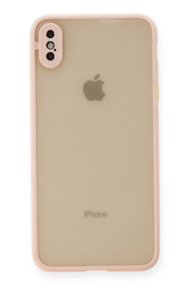 Newface iPhone XS Max Kılıf Montreal Silikon Kapak - Pembe resmi