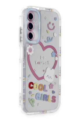 Newface Samsung Galaxy A15 4G Kılıf Reflexion Desenli Kapak - Desen 1 resmi