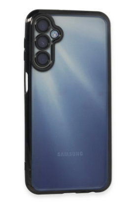 Newface Samsung Galaxy A15 4G Kılıf Razer Lensli Silikon - Siyah resmi