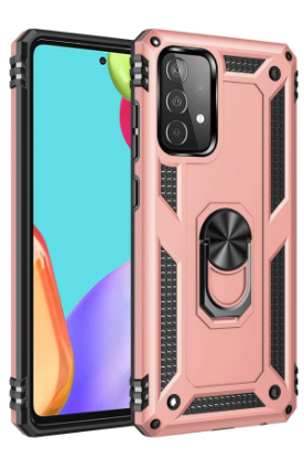 Newface Samsung Galaxy A33 5G Kılıf Sofya Yüzüklü Silikon Kapak - Rose resmi