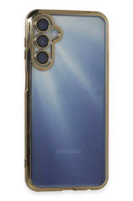 Newface Samsung Galaxy A55 5G Kılıf Razer Lensli Silikon - Gold resmi