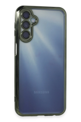 Newface Samsung Galaxy A55 5G Kılıf Razer Lensli Silikon - Yeşil resmi