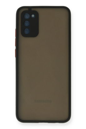 Newface Samsung Galaxy A03S Kılıf Montreal Silikon Kapak - Siyah resmi