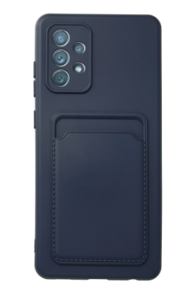 Newface Samsung Galaxy A13 4G Kılıf Kelvin Kartvizitli Silikon - Lacivert resmi