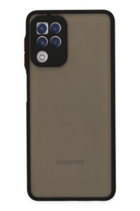 Newface Samsung Galaxy A22 Kılıf Montreal Silikon Kapak - Siyah resmi