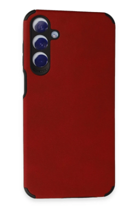 Newface Samsung Galaxy A55 5G Kılıf Loop Deri Silikon - Kırmızı resmi
