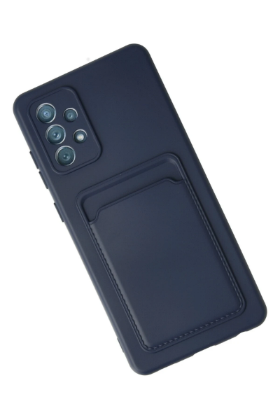 Newface Samsung Galaxy A33 5G Kılıf Kelvin Kartvizitli Silikon - Lacivert resmi