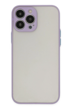 Newface iPhone 13 Pro Kılıf Montreal Silikon Kapak - Mor resmi