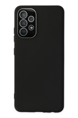 Newface Samsung Galaxy A33 5G Kılıf Lansman Glass Kapak - Siyah resmi