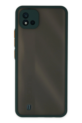 Newface Realme C11 2021 Kılıf Montreal Silikon Kapak - Yeşil resmi