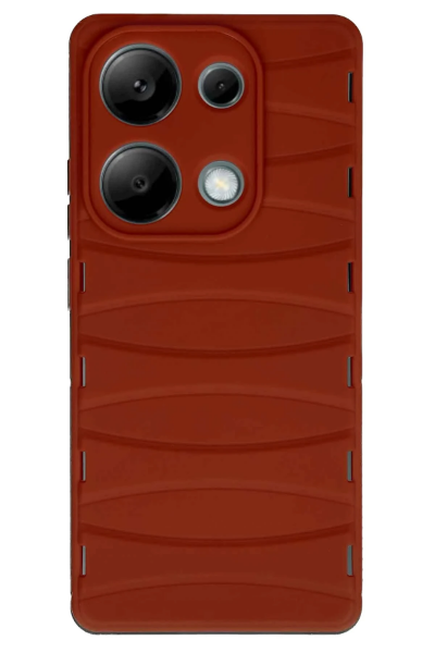Newface Xiaomi Redmi Note 13 Pro 4G Kılıf Bibercas Silikon Kapak - Kırmızı resmi