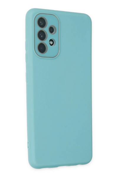 Newface Samsung Galaxy A53 5G Kılıf Lansman Glass Kapak - Turkuaz resmi