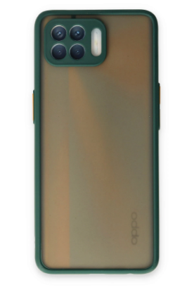 Newface Oppo Reno 4 Lite Kılıf Montreal Silikon Kapak - Yeşil resmi