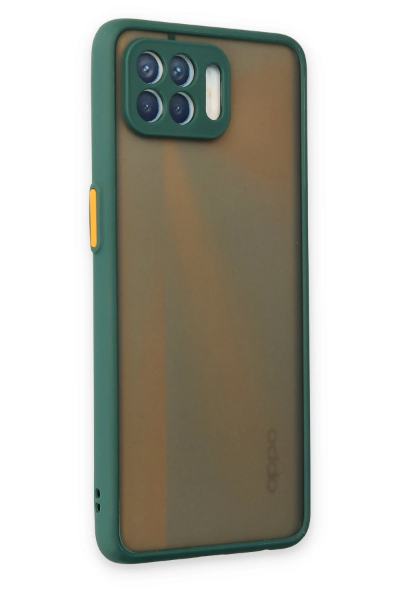 Newface Oppo Reno 4 Lite Kılıf Montreal Silikon Kapak - Yeşil resmi