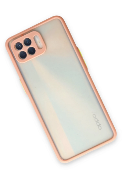Newface Oppo Reno 4 Lite Kılıf Montreal Silikon Kapak - Pembe resmi