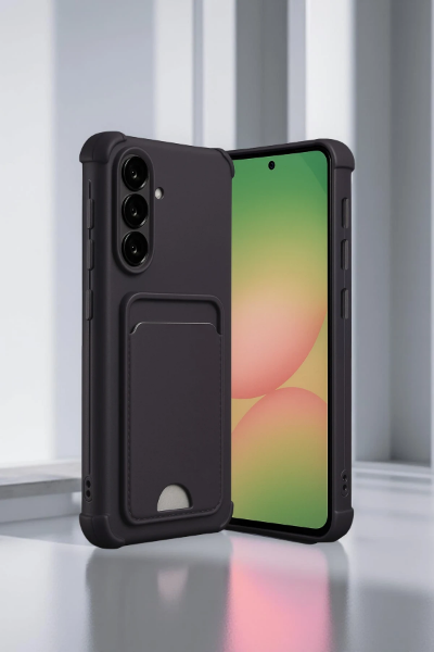 Newface Samsung Galaxy A36 Kılıf Kelvin Kartvizitli Silikon - Lila resmi