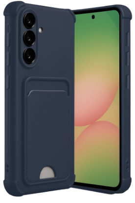 Newface Samsung Galaxy A56 Kılıf Kelvin Kartvizitli Silikon - Lacivert resmi