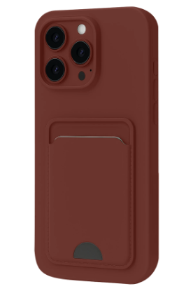 Newface iPhone 16 Plus Kılıf Kelvin Kartvizitli Silikon - Bordo resmi