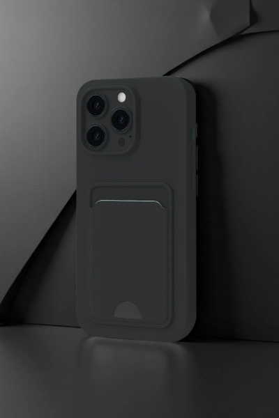 Newface iPhone 16 Plus Kılıf Kelvin Kartvizitli Silikon - Derin Mor resmi