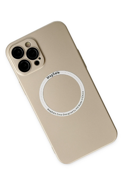 Newface iPhone 12 Pro Max Kılıf Jack Magneticsafe Lens Silikon - Gold resmi