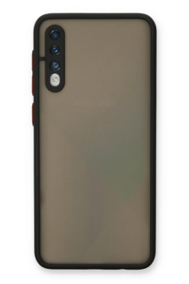 Newface Samsung Galaxy A30S Kılıf Montreal Silikon Kapak - Siyah resmi