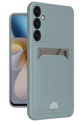 Newface Samsung Galaxy A26 Kılıf Kelvin Kartvizitli Silikon - Açık Yeşil resmi