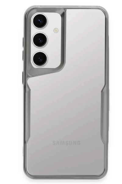 Newface Samsung Galaxy S24 Kılıf Boyi Silikon Kapak - Gümüş resmi