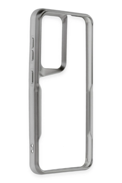 Newface Samsung Galaxy S24 Kılıf Boyi Silikon Kapak - Gümüş resmi