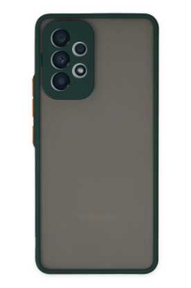 Newface Samsung Galaxy A73 5G Kılıf Montreal Silikon Kapak - Yeşil resmi