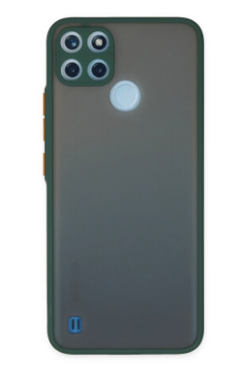 Newface Realme C21Y Kılıf Montreal Silikon Kapak - Yeşil resmi